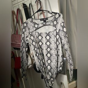 Snakeskin body suit